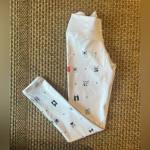 Drakon sport leggings (Columbia) - cat print - midrise - small/medium